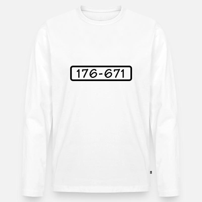 Panzerknacker - Männer Premium Bio Langarmshirt - Weiß