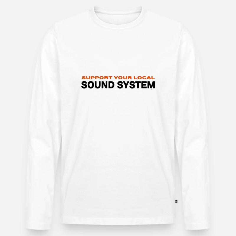 sylssl.ai - Männer Premium Bio Langarmshirt - Weiß