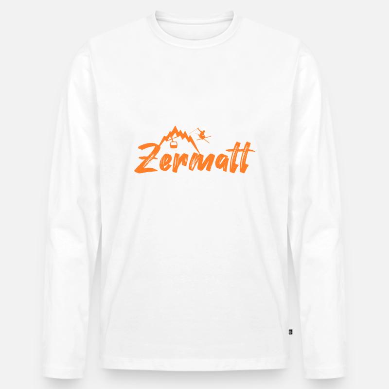 Zermatt - Männer Premium Bio Langarmshirt - undefined