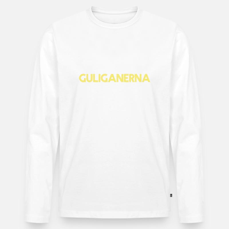 Die Guligans - Männer Premium Bio Langarmshirt - Weiß