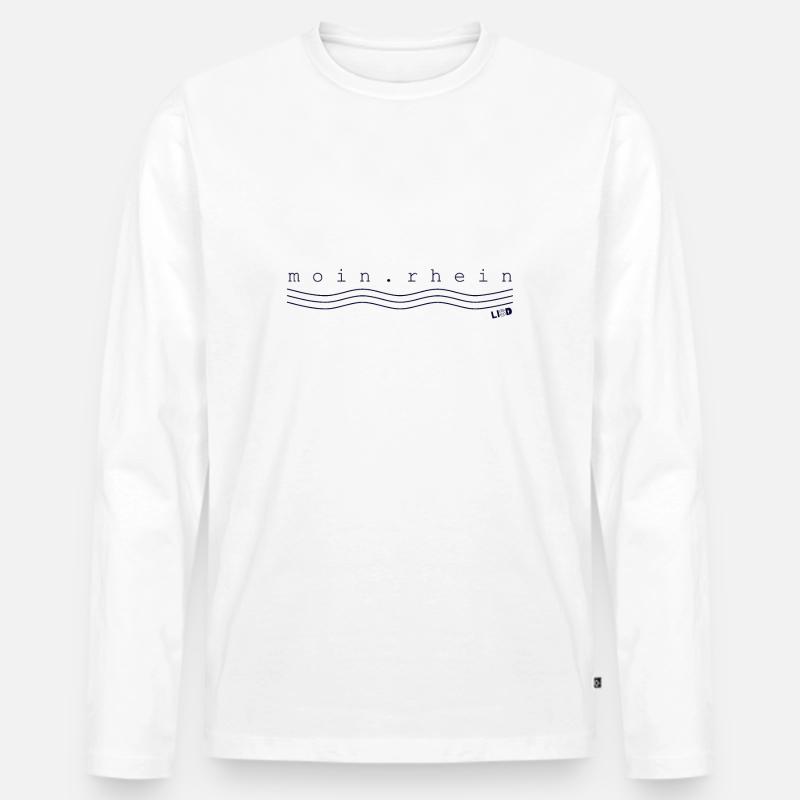 LISD_moin_rhein - Männer Premium Bio Langarmshirt - Weiß
