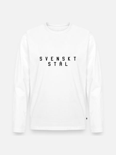 Swedish steel 1 - Men's Premium Organic Long Sleeve Shirt - white