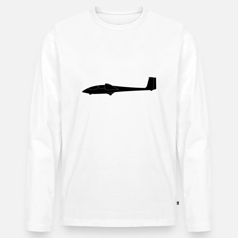 ASK 21 - Männer Premium Bio Langarmshirt - Weiß