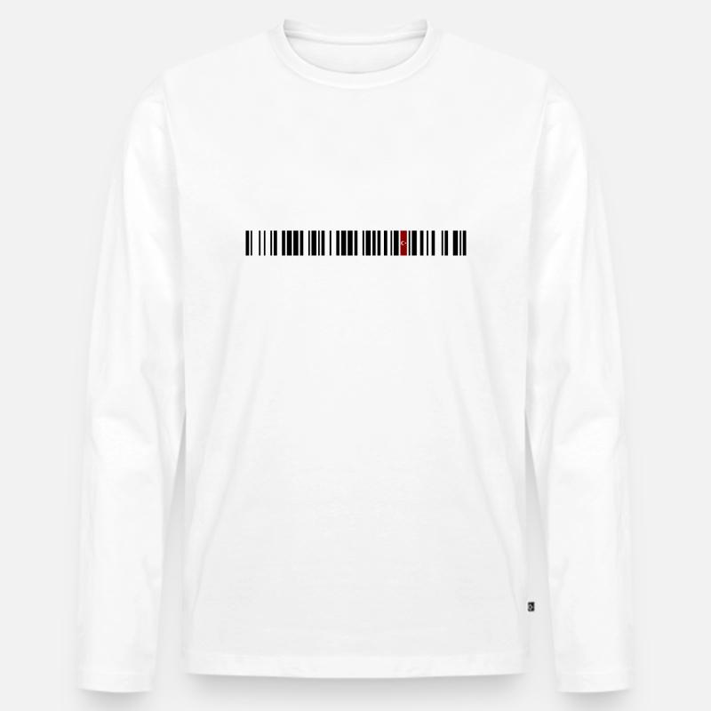 Burdur - Männer Premium Bio Langarmshirt - Weiß