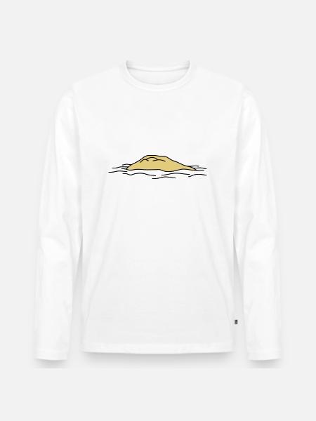Island - Men's Premium Organic Long Sleeve Shirt - white