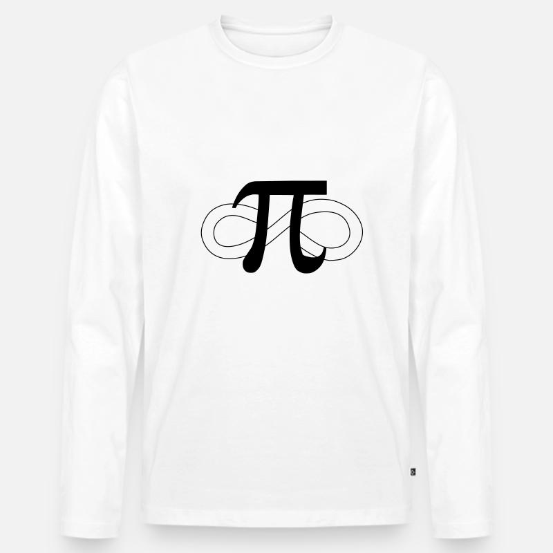 Die Unendlichkeit - Männer Premium Bio Langarmshirt - Weiß