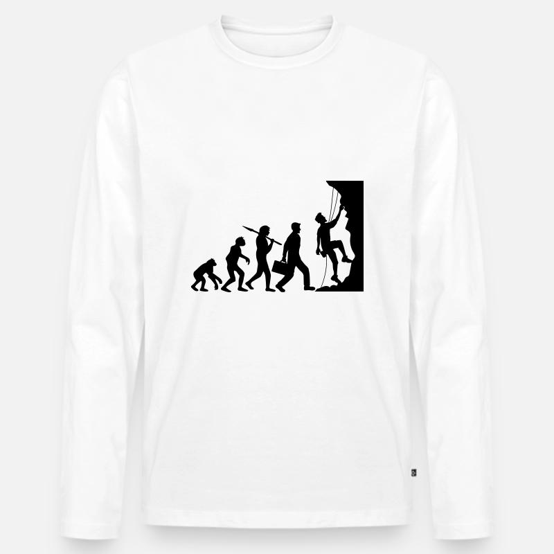 évolution évolution née raide paroi monte T-shirt manches longues Premium bio Homme