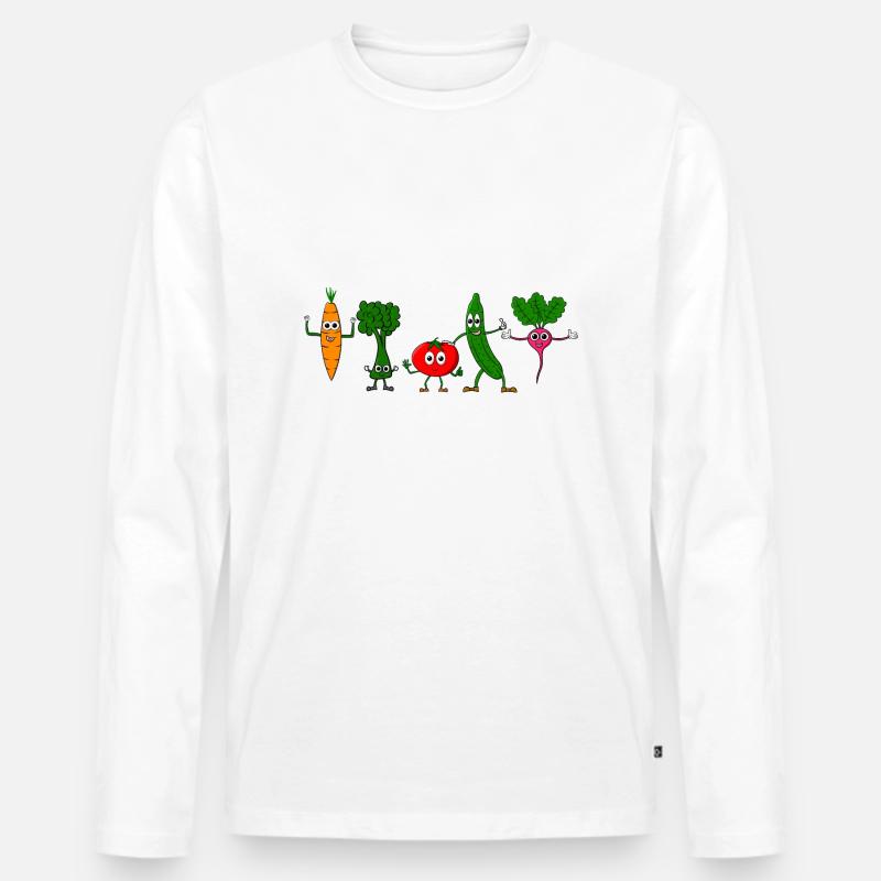 Gemüsefreunde - Männer Premium Bio Langarmshirt - undefined