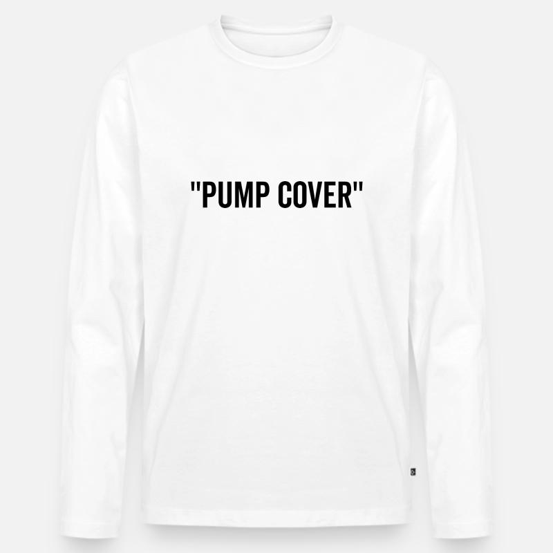 Pumpendeckel - Männer Premium Bio Langarmshirt - Weiß