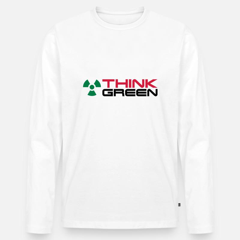 Radioactive__V005 - Männer Premium Bio Langarmshirt - Weiß