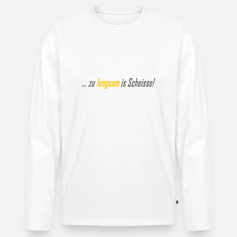 MTB - Männer Premium Bio Langarmshirt - Weiß