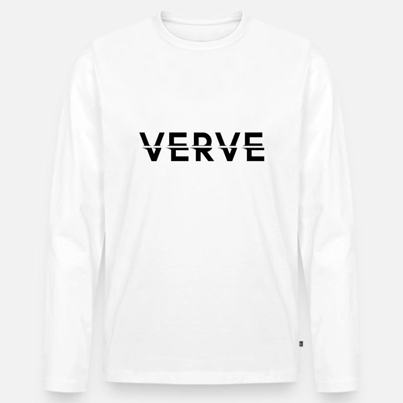 Verve - Männer Premium Bio Langarmshirt - Weiß