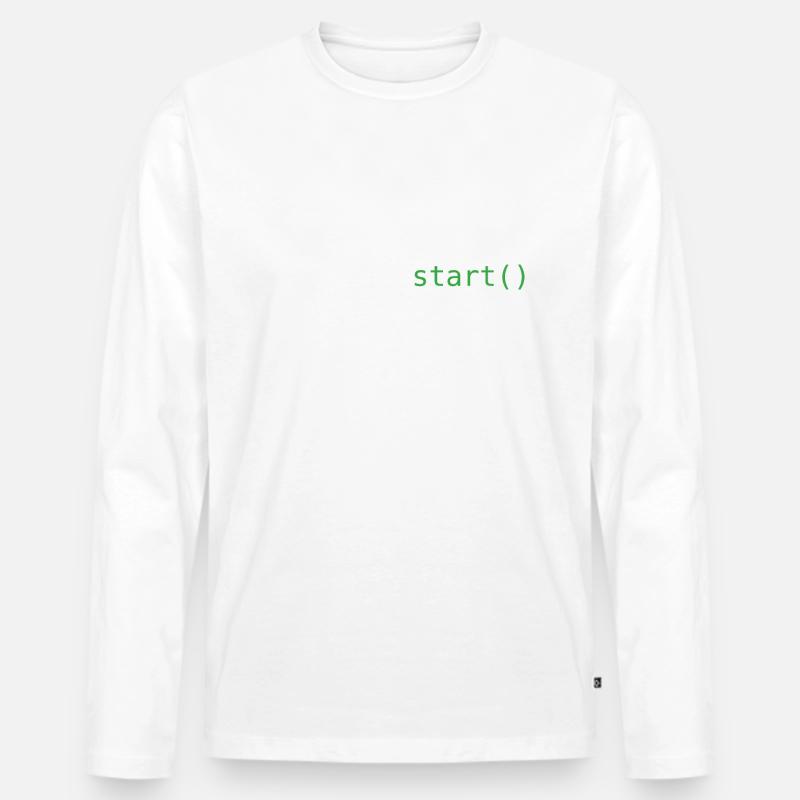 Start ins Wochenende - Männer Premium Bio Langarmshirt - undefined