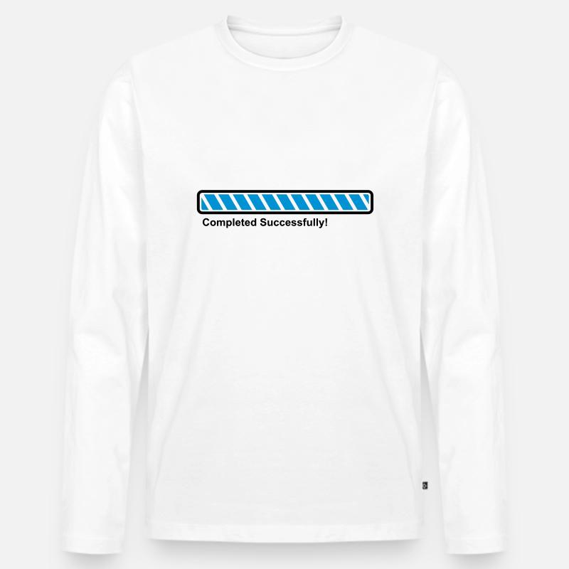 Ladebalken - fully loaded! - Männer Premium Bio Langarmshirt - Weiß