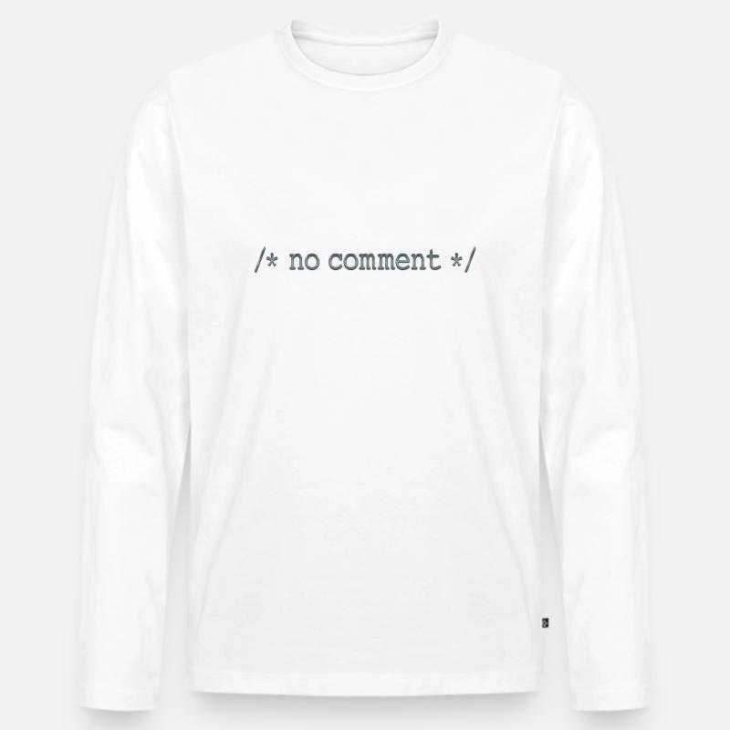 Hacking hackers hacker computer cybersecurity - Men's Premium Organic Long Sleeve Shirt - white