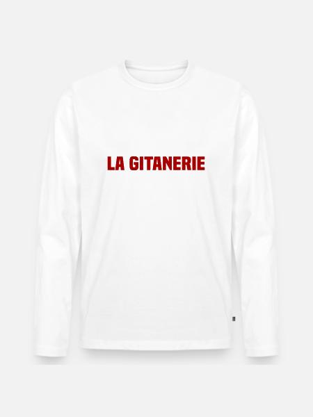 La Gitanerie - T-shirt manches longues Premium bio Homme - blanc
