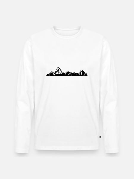 Switzerland - Matterhorn - zermatt - swiss - Men's Premium Organic Long Sleeve Shirt - white