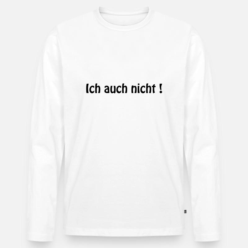schizo2 - Männer Premium Bio Langarmshirt - Weiß