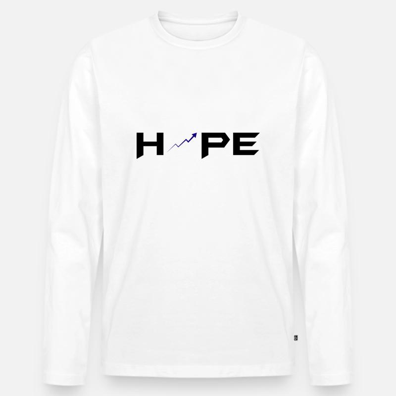 Bitcoin Trading Crypto Aktien - Männer Premium Bio Langarmshirt - Weiß