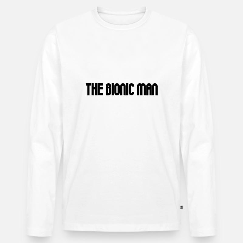 Bionic Man - Männer Premium Bio Langarmshirt - Weiß