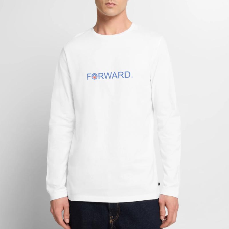 Forward Obama 2012. Männer Premium Bio Langarmshirt