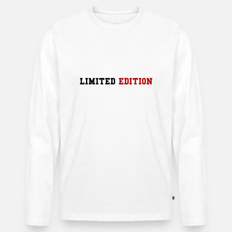 limited edition 2 - Männer Premium Bio Langarmshirt - Weiß