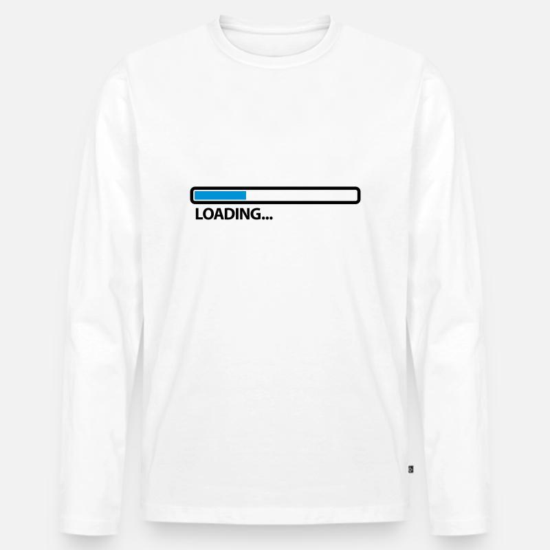 loading_2c - Männer Premium Bio Langarmshirt - Weiß