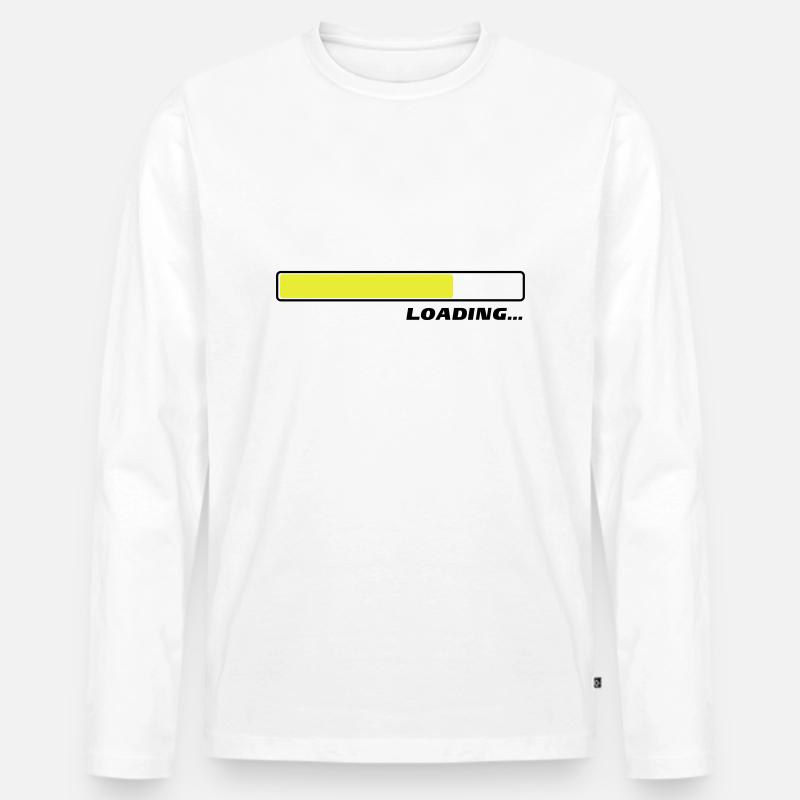 Loading… 2c - Männer Premium Bio Langarmshirt - Weiß