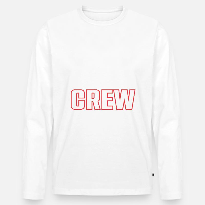 Boxing Crew - Männer Premium Bio Langarmshirt - Weiß