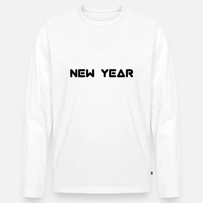 Neujahr, Ramadan. - Männer Premium Bio Langarmshirt - Weiß