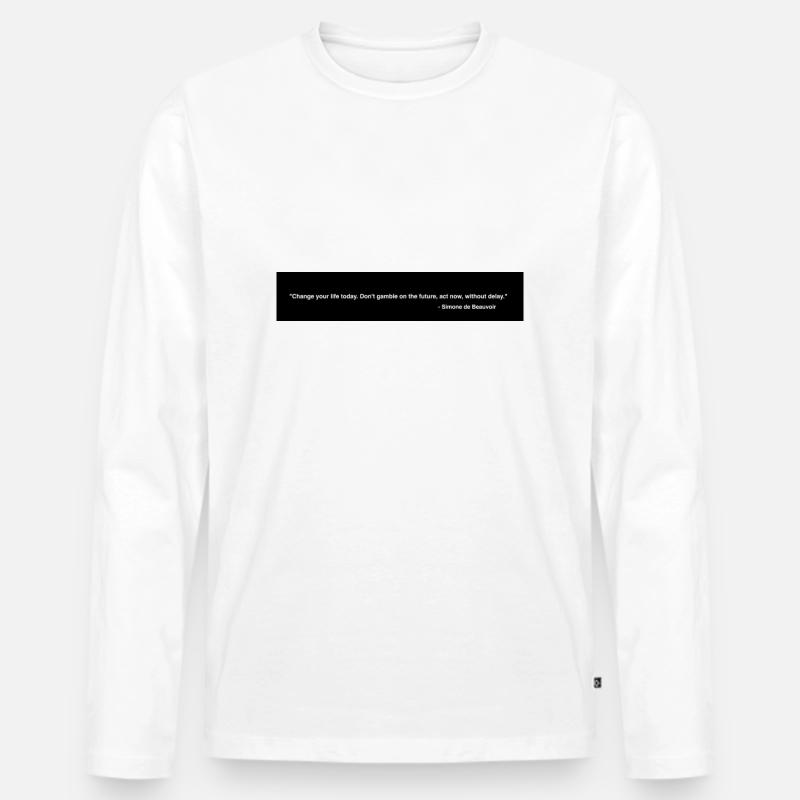 e9d79d92 9d0c 43dc 94a2 091c2525e2f3 - Männer Premium Bio Langarmshirt - Weiß