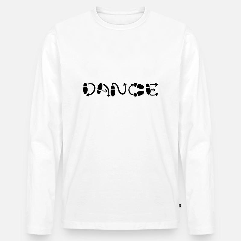 dance - Männer Premium Bio Langarmshirt - Weiß