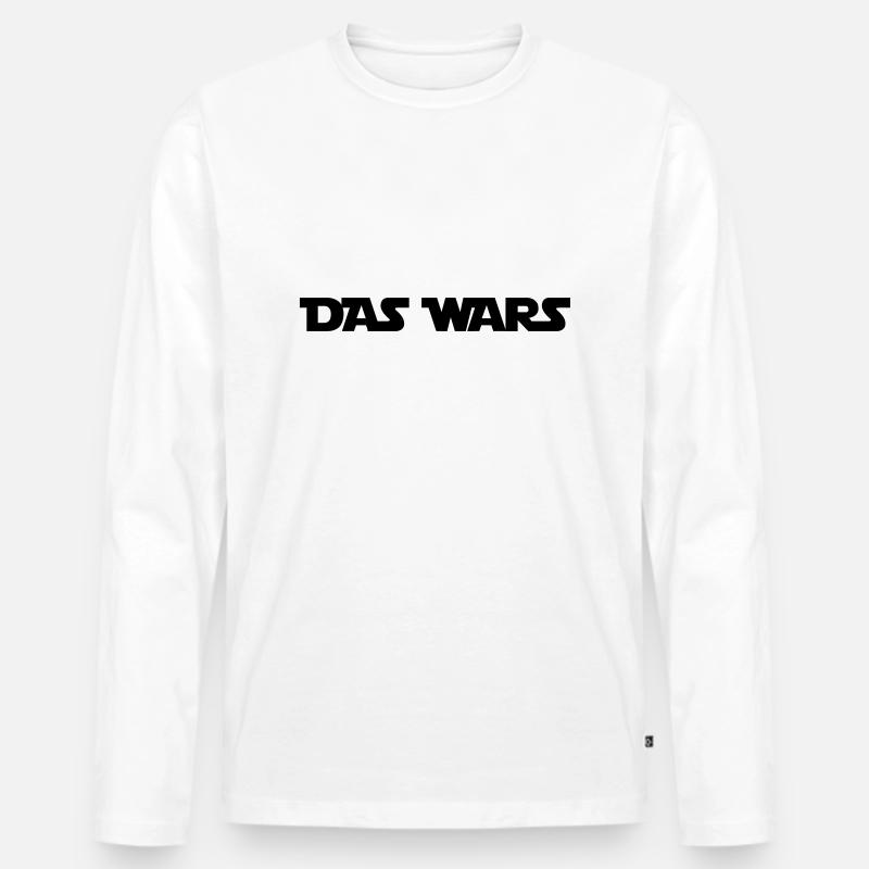 das_wars - Männer Premium Bio Langarmshirt - Weiß