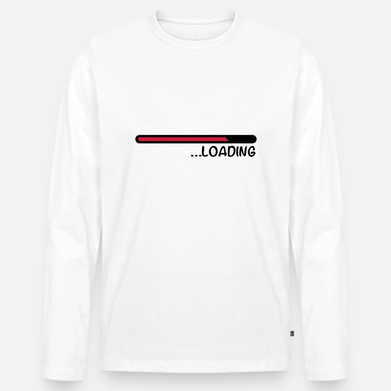 loading_cc2 - Männer Premium Bio Langarmshirt - Weiß
