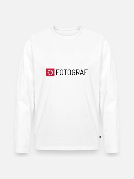 Fotograf - Männer Premium Bio Langarmshirt - Weiß