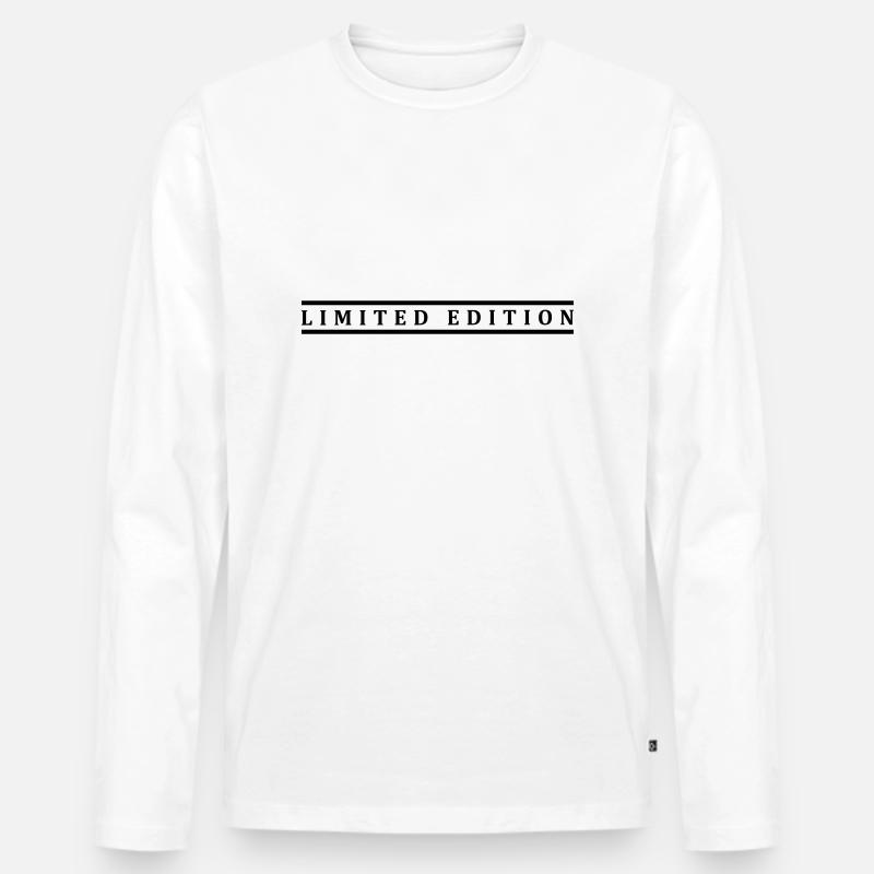 limited edition - Männer Premium Bio Langarmshirt - Weiß