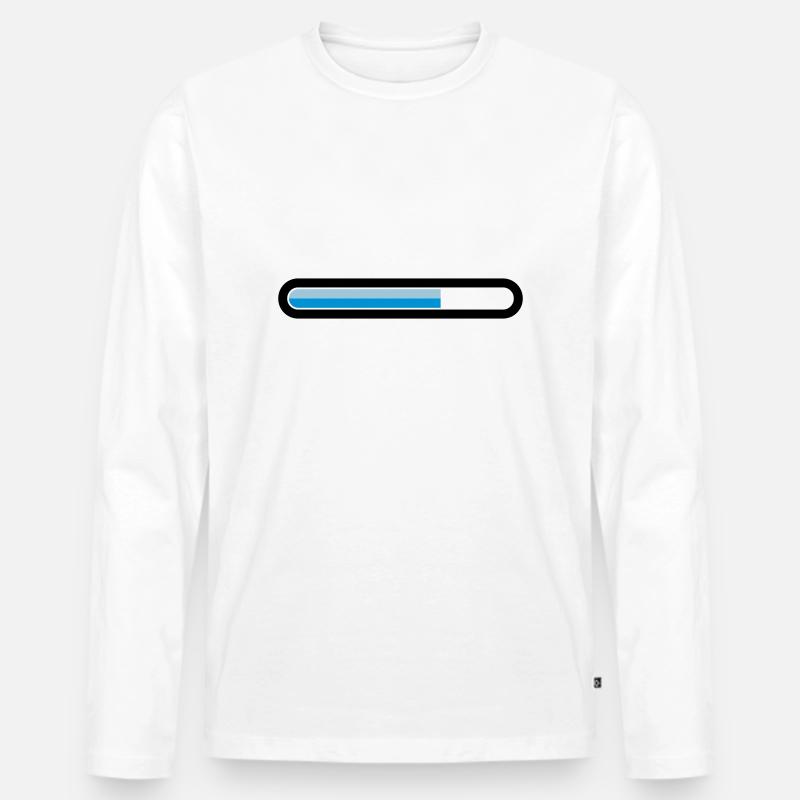 Herunterladen - Männer Premium Bio Langarmshirt - Weiß