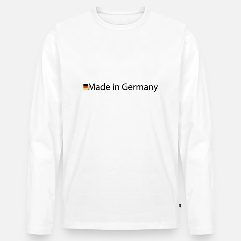 made in germany - Männer Premium Bio Langarmshirt - Weiß