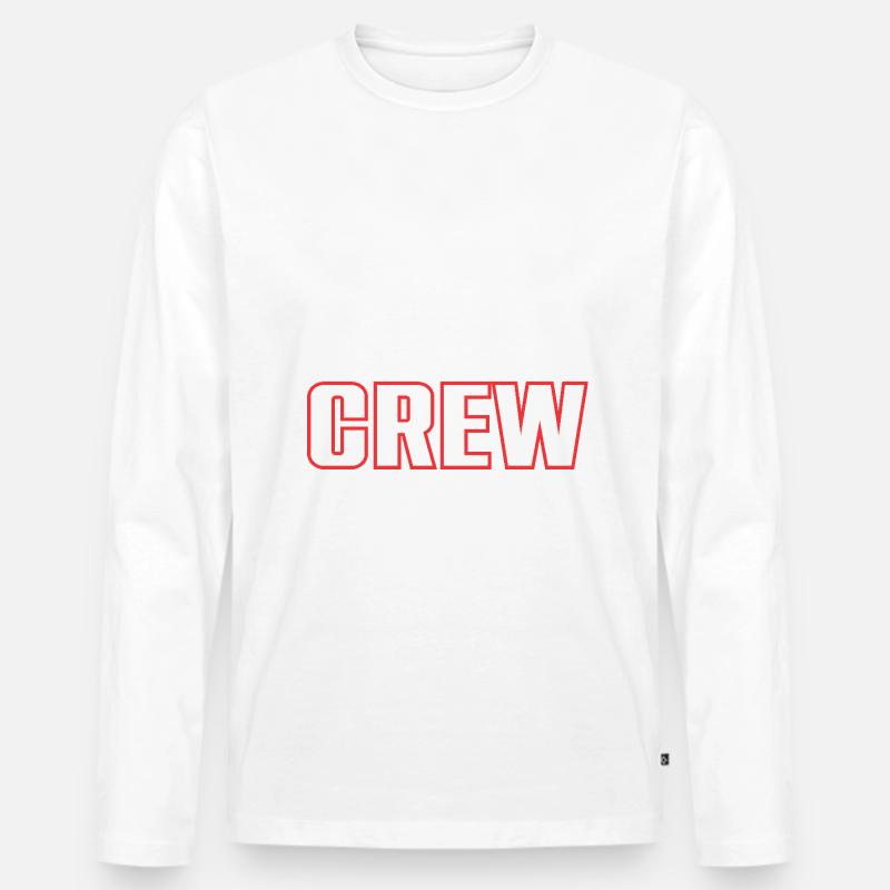 Farming Crew - Männer Premium Bio Langarmshirt - Weiß
