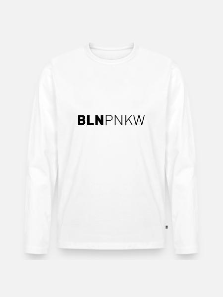 Berlin Pankow - Männer Premium Bio Langarmshirt - Weiß