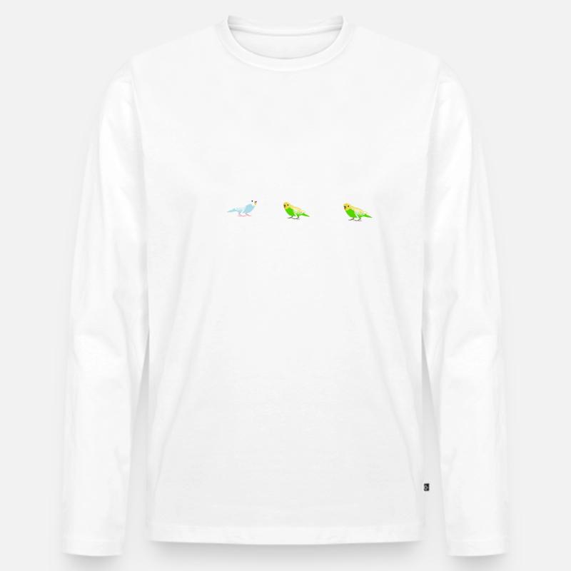 Wellensittich - Männer Premium Bio Langarmshirt - undefined