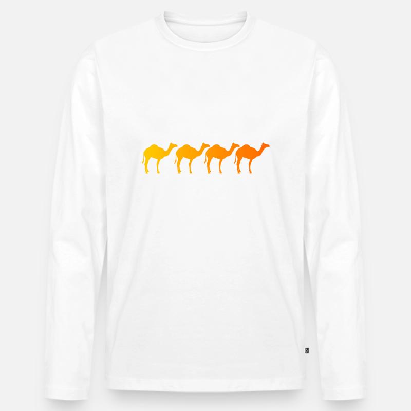 Kamel Andromeda - Männer Premium Bio Langarmshirt - undefined