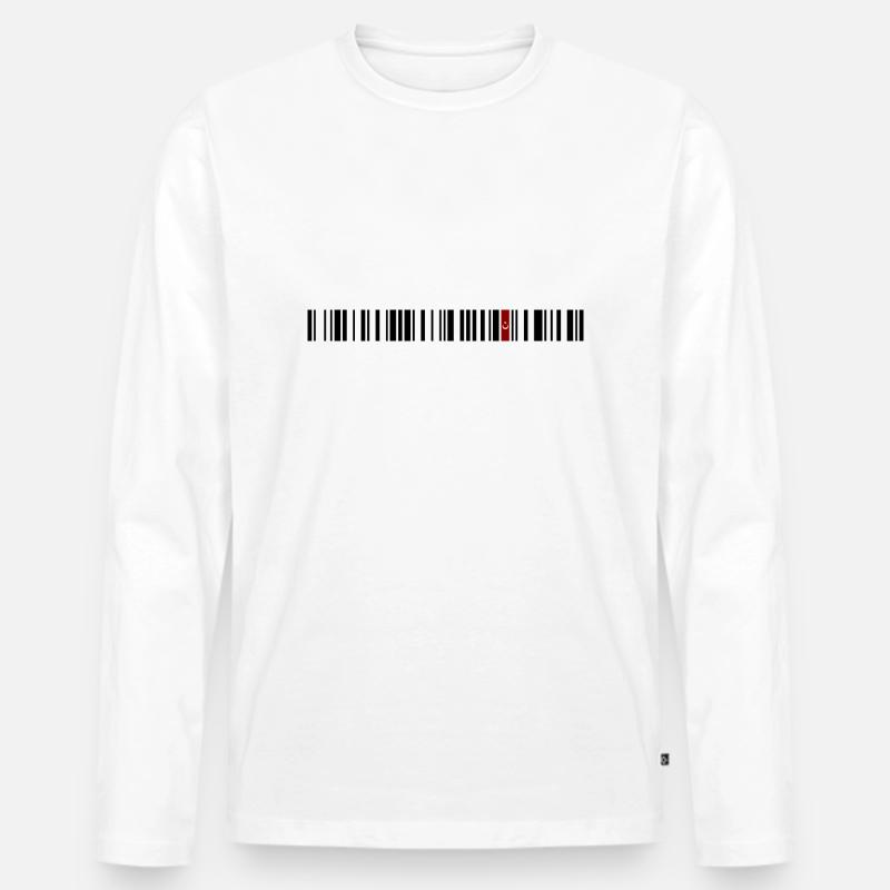 Mersin - Männer Premium Bio Langarmshirt - Weiß
