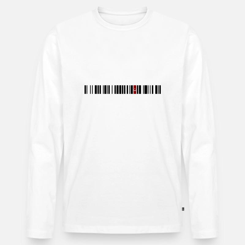 Ordu - Männer Premium Bio Langarmshirt - Weiß