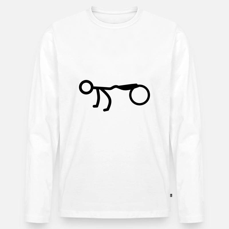 Fittbal - Männer Premium Bio Langarmshirt - Weiß