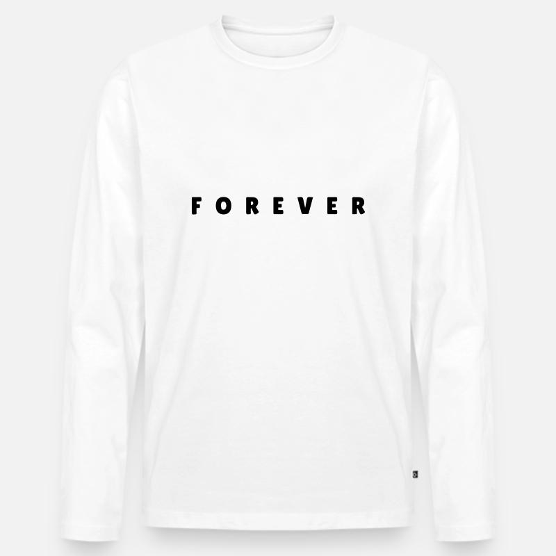 forever partner tshirt - Männer Premium Bio Langarmshirt - Weiß