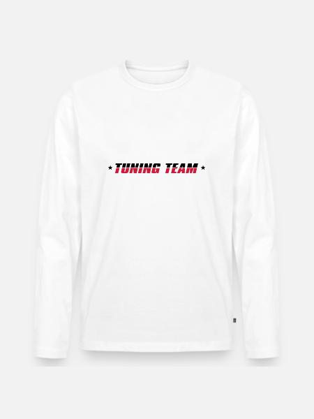 tuning_team_2c - Männer Premium Bio Langarmshirt - Weiß