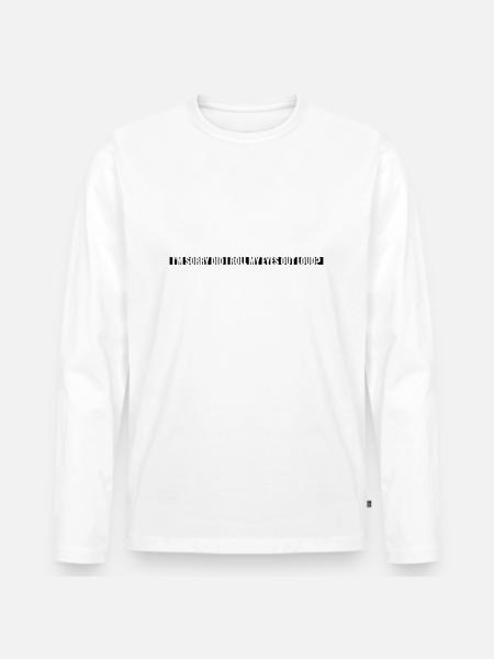 Roll My Eyes Out - Men's Premium Organic Long Sleeve Shirt - white