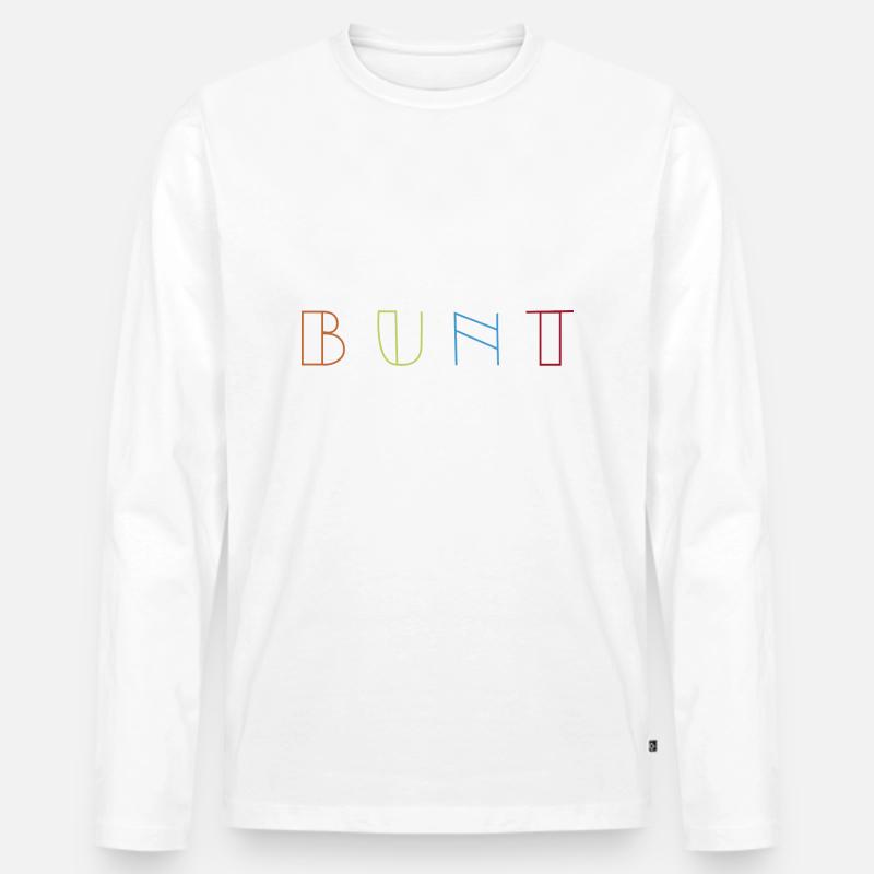 Bunt - Männer Premium Bio Langarmshirt - undefined