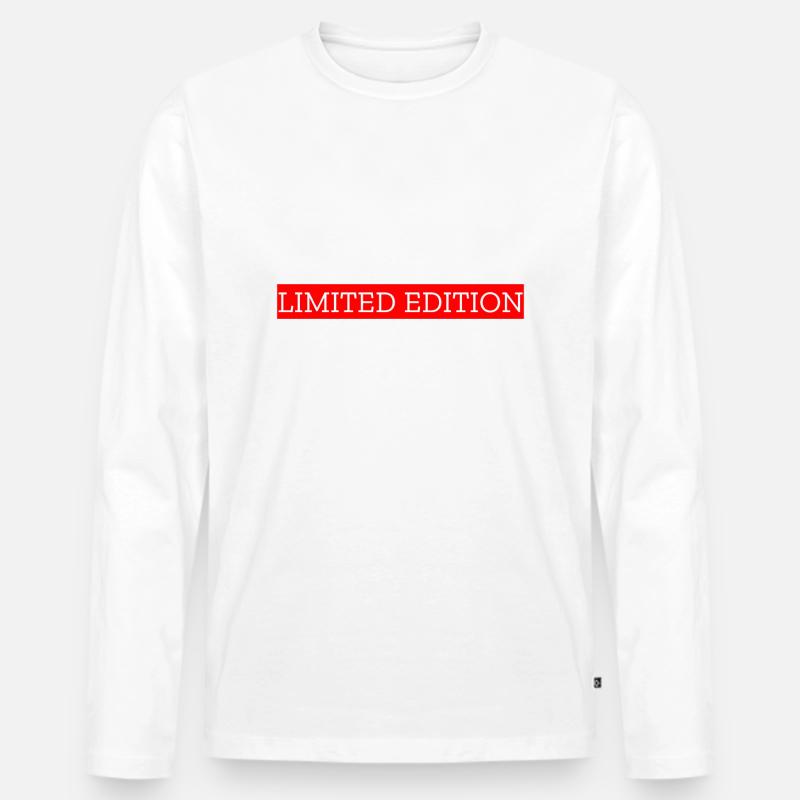 limited edition - Männer Premium Bio Langarmshirt - Weiß